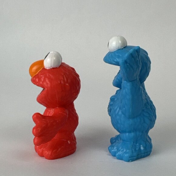 2013 Elmo Cookie Monster Plastic Figures Sesame Street - cake topper toy hasbro - Picture 2 of 13